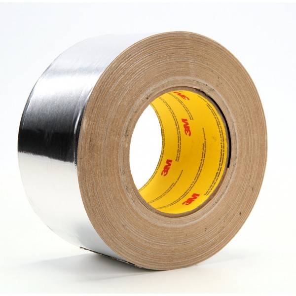 3M™ Aluminum Foil Tape 439 Silver, 1-1/2 in x 180 yd 3.1 mil, 6 per case Bulk