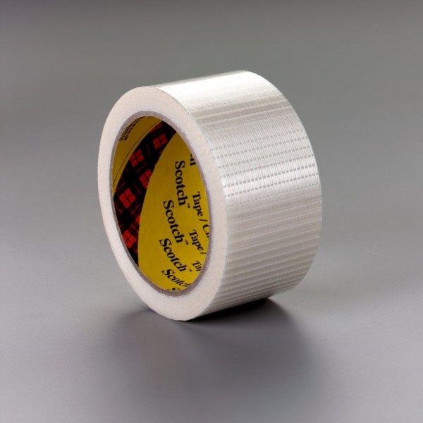 Scotch® Bi-Directional Filament Tape 8959 Clear, 12 in x 720 yd, 1 roll per case