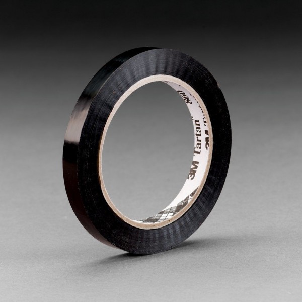 Tartan™ Strapping Tape 860 Black, 9 mm x 55 m, 192 per case Bulk