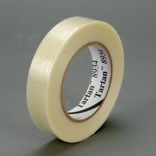 Tartan™ Filament Tape 8934 Clear, 9 mm x 55 m, 96 rolls per case