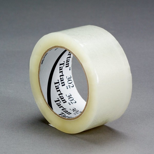 Tartan™ Box Sealing Tape 302 Clear, 48 mm x 100 m, 36 rolls per case Bulk