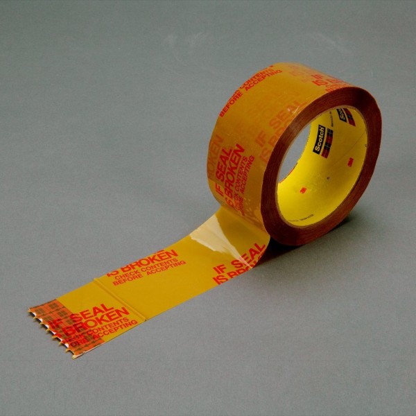 Scotch® Printed Message Box Sealing Tape 3732 Tan, 48 mm x 914 m, 6 per case Bulk