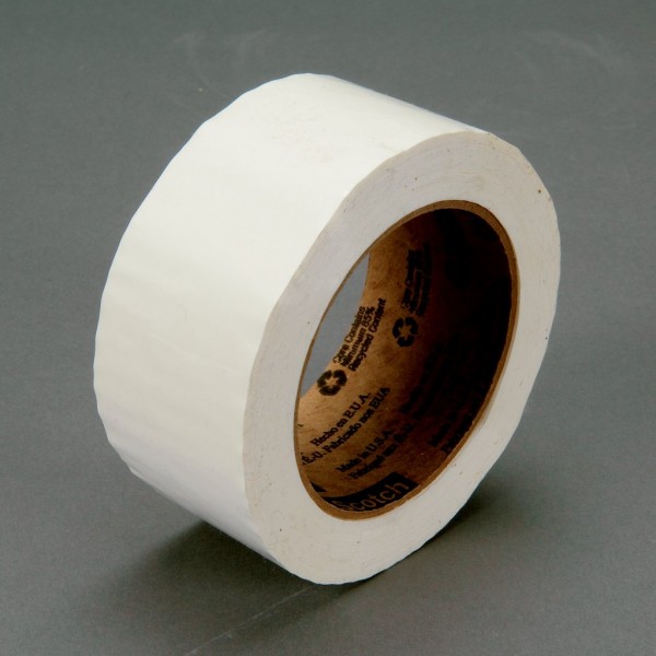 Scotch® Box Sealing Tape 371 White, 48 mm x 1500 m, 6 per case Bulk