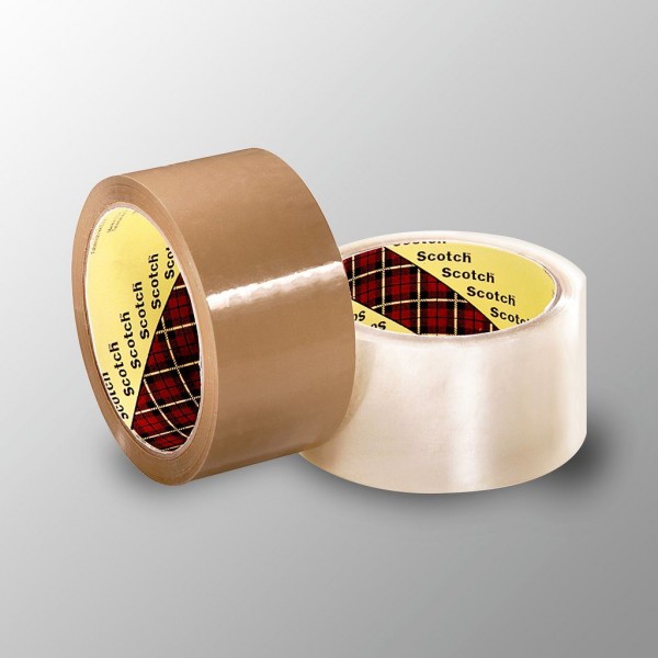 Scotch® Box Sealing Tape 371 Tan, 144 mm x 914 m, 2 per case Bulk