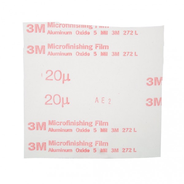 3M™ Microfinishing Film 5MIL Type UK Belt 272L, 19 in x 60 in 20 Micron, 10 per case