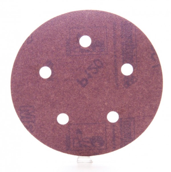3M™ Hookit™ Paper D/F Disc 735U, 5 in x NH 5 Holes P120 C-weight, 50 per inner 250 per case