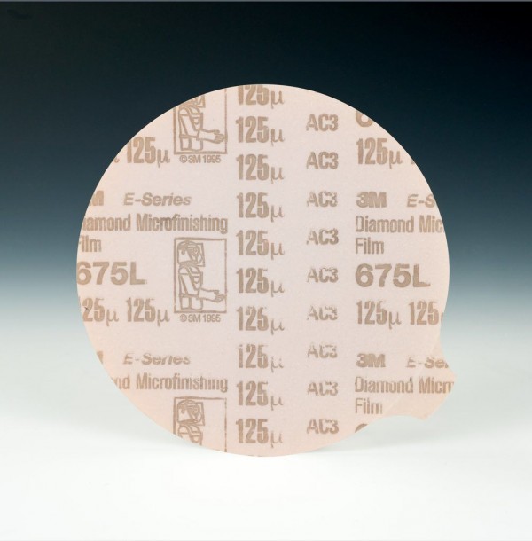 3M™ Diamond Microfinishing PSA Film Disc 675L, 5 in x NH 125 Micron, 1 per case