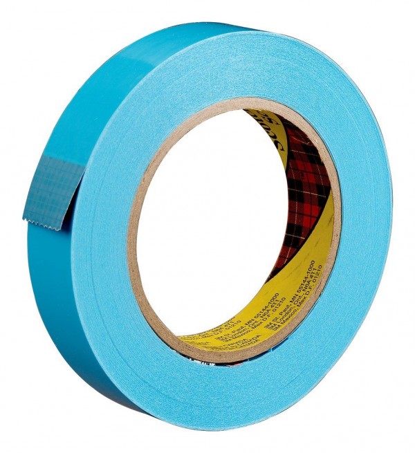 Scotch® Strapping Tape 8896 Blue, 12 mm x 55 m, 72 rolls per case