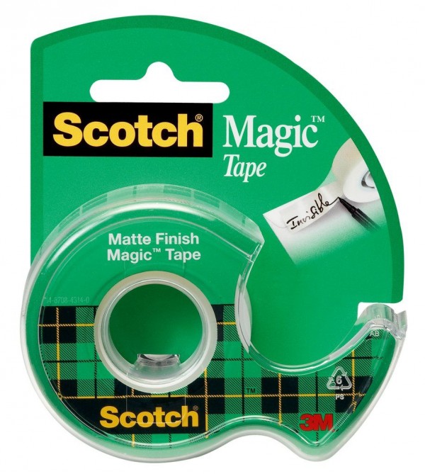 Scotch® Magic™ Tape 122, 3/4 in x 650 in x na in (19 mm x 16,5 m)