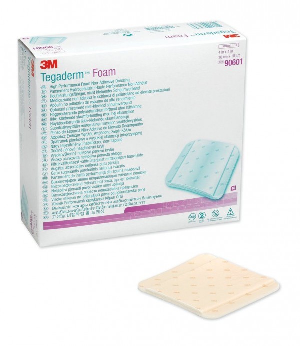 3M™ Tegaderm™ High Performance Foam Non-Adhesive Dressing, 90601