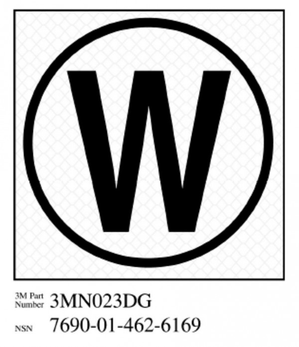 3M™ Diamond Grade™ Damage Control Sign 3MN023DG "Cir William", 3 in x 3 in, 10 per package