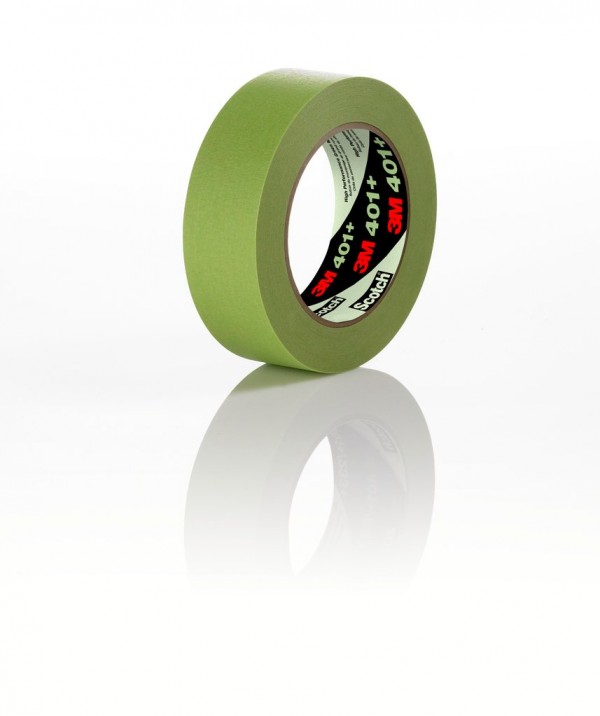 3M™ High Performance Green Masking Tape 401+, 6 mm x 55 m, 96 rolls per case Bulk