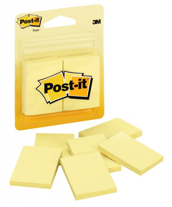 Post-it® Notes 2031 1-1/2 in x 2 in Canary Yellow