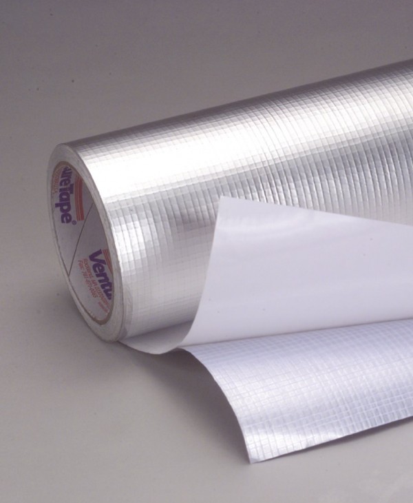 3M™ VentureClad™ Heavy Duty Insulation Jacketing Tape 1579GCW Natural Aluminum, 23 in x 25 yd, 1 per case