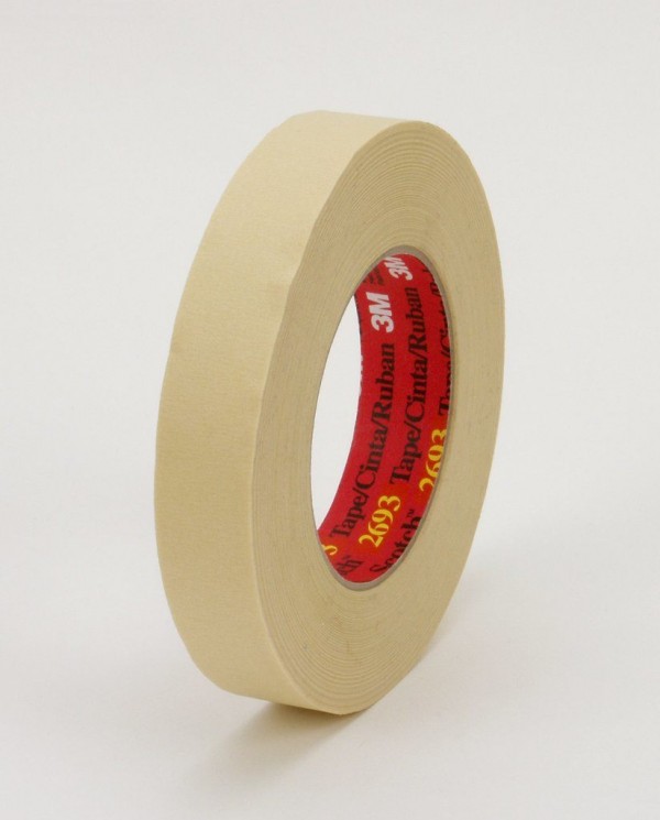 3M™ High Performance Masking Tape 2693 Tan, 72 mm x 55 m 7.9 mil, 12 per case Bulk