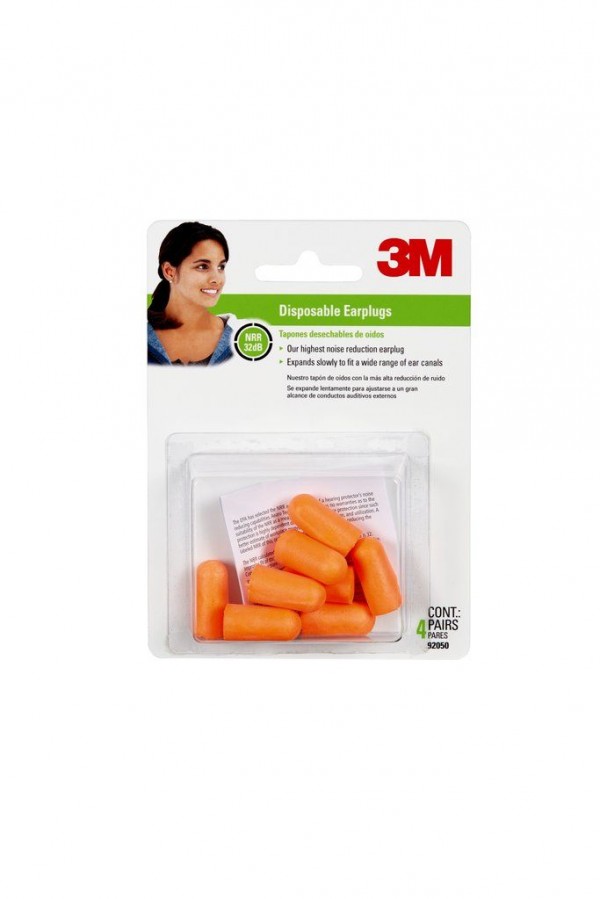 3M™ L&G Disposable Earplugs 92050-10DC-LG, 4 pair/pack, 10 packs/case, Orange