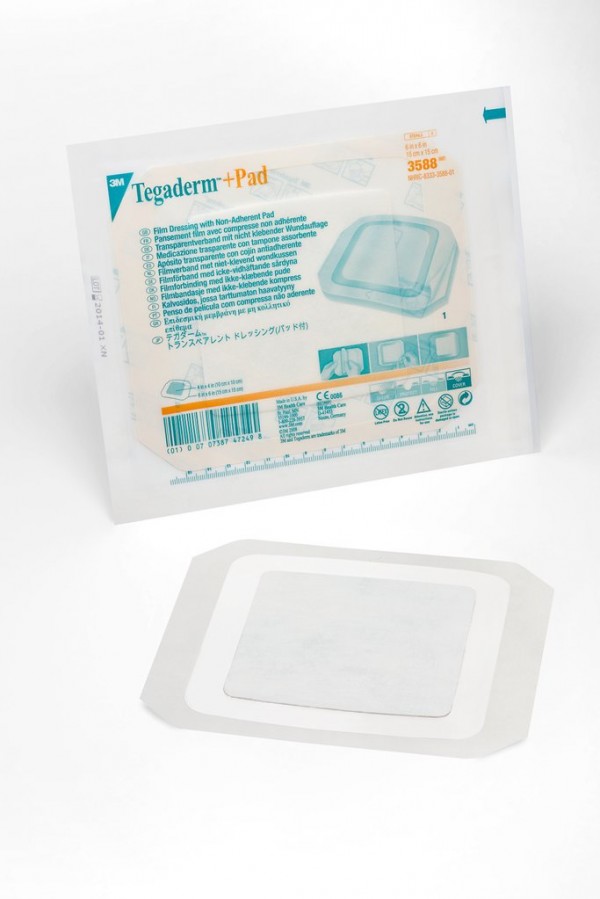 3M™ Tegaderm™ +Pad Film Dressing with Non-Adherent Pad 3588