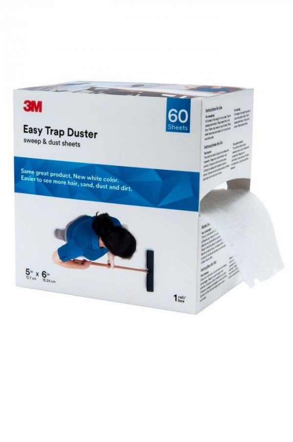 3M™ Easy Trap™ sweep & dust sheets; 5 in x 6 in Sheets; 60 Sheets/Roll; 8 Rolls/Case