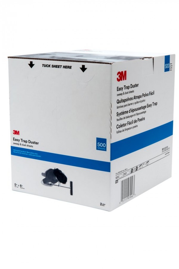 3M™ Easy Trap™ sweep & dust sheets, 5" x 6" sheets; 2 rolls/case; 250 sheets/case