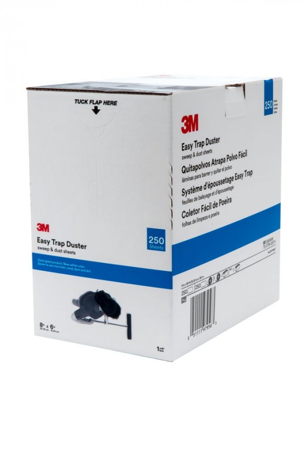 3M™ Easy Trap™ sweep & dust sheets, 8 in x 6 in Sheets, 250 Sheets/Roll, 1 Roll/Case