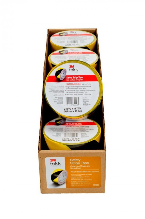 3M™ Safety Stripe Tape 766 DC Black/Yellow