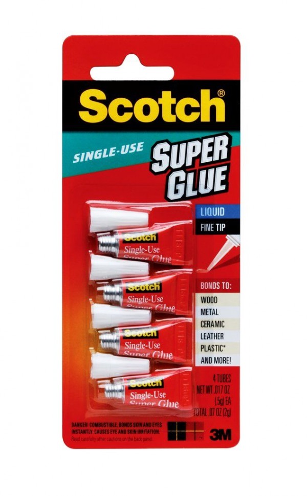 5 Single Use Super Glue
