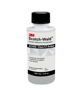 3M™ Scotch-Weld™ Instant Adhesive Accelerator AC452 Amber, 2 fl oz/59.1 mL Bottle, 10 per case