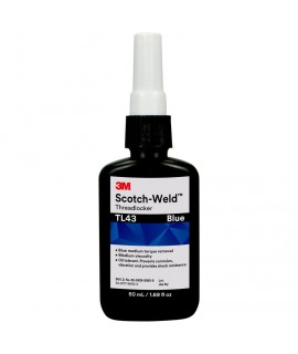 3M™ Scotch-Weld™ Threadlocker TL43, Blue, 0.33 fl oz/10 mL Bottle, 10 per case