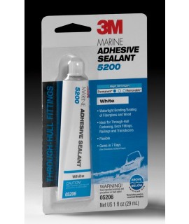 3M™ Marine Adhesive Sealant 5200 Fast Cure White, PN06535, 1 oz Tube, 12 per case
