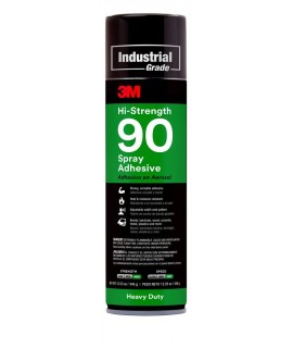 3M™ Hi-Strength 90 Spray Adhesive Clear, Net Wt 12.23 oz, 12 cans per case