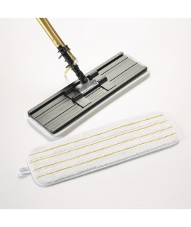3M™ Easy Shine Applicator Pad, 18 in, 10/case (White w/ Yellow stripes)