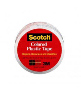 Scotch® Colored Plastic Tape 190CL, 3/4 in x 125 in (19 mm x 3,17 m)