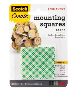 Scotch® Mounting Tape 111-LRG-CFT, 2 in x 2 in (50.8 mm x 50.8 mm)