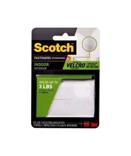 Scotch™ Indoor Fasteners RF4730, 3/4 in x 3 in (19,0 mm x 76,2 mm), White, 2 Sets of Strips