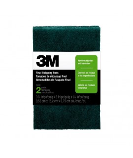 3M™ Final Stripping Pads 10113NA, 0 Fine, Two-pack, Open Stock , 3-3/4 in. x 6 in. x 5/16 in. each