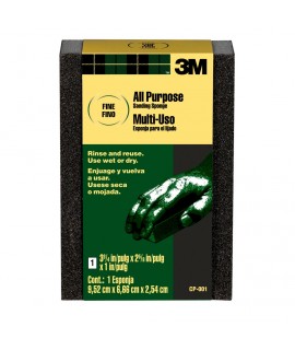 3M™ Sanding Sponge CP-001-ESF, 3 3/4 in x 2 5/8 in x 1 in (9.52 cm x 6.66 cm x 2.54 cm), 1/Pack
