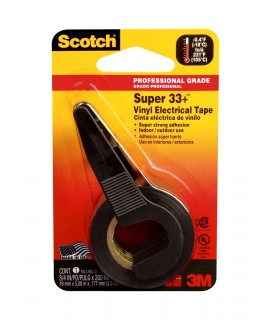 Scotch® Super 33+ Vinyl Electrical Tape, 195NA, 0.75 in x 5.5 yd , 24/cs