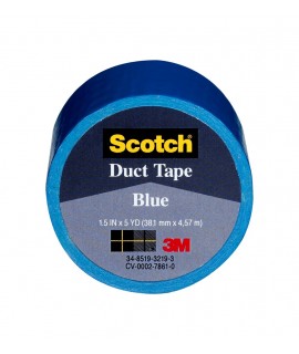 Scotch® Blue Duct Tape 1005-BLU-IP 1.5 in x 5 yd (38.1 mm x 4.57 m) 6 rls/inner, 72 rls/cs