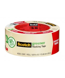 Scotch® Greener Masking Tape for Performance Painting 2050-18A, .70 in x 60.1 yd (18 mm x 55 m)