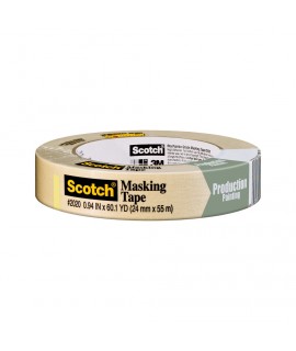 Scotch® General Purpose Masking Tape 2020-24A, .94 in x 60.1 yd (24 mm x 55 m), 1 Roll/Pack