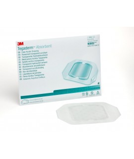 5-7/8 inch x 6 inch (14,9cm x 15,2cm) Absorbent Clear Acrylic Dressing, Small Square, Pad size 3-3/8 inch x 4 inch (9,8cm x 10,1cm)