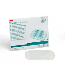 7-7/8 inch x 8 inch (20,0cm x 20,3cm) Absorbent Clear Acrylic Dressing, Large Square, Pad size 5-7/8 inch x 6 inch (14,9cm x 15,2cm)