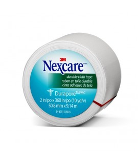 Nexcare™ Durapore™ Cloth First Aid Tape, 538-P1, 2 in x 10 yds, Rolled