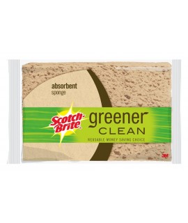Scotch-Brite® Greener Clean Absorbent Sponge 97274-H4, 12/4