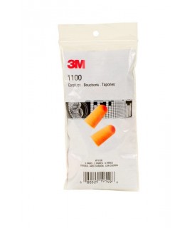 3M™ 1100 Uncorded Foam Earplugs in Vending Pack VP1100, 5 pair/pack, 100 packs/case
