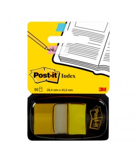 Post-it® Flags 680-5 (36), 1 in x 1.7 in (25,4 mm x 43,2 mm) Canary Yellow 50 flags/pd 36/cs