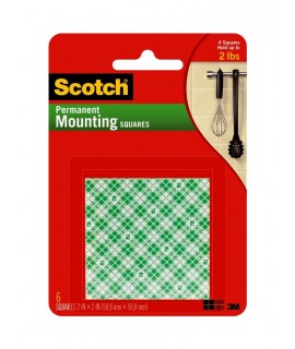 Scotch® Mounting Squares Permanent 111-LRG, 2 in x 2 in (50,8 mm x 50,8 mm)