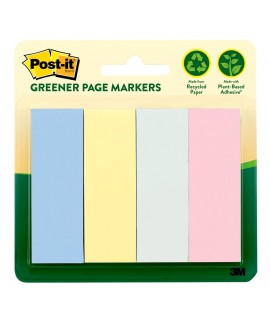 Post-it® Page Marker 671-4RP-A, 1 in x 3 in x 0 in, Helsinki Collection