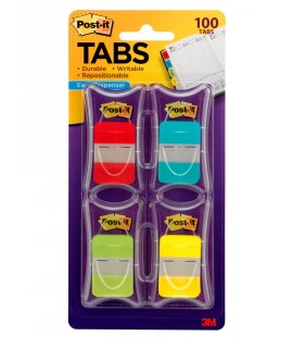 Post-it® Tabs 686-RALY, 1 in x 1.5 in (25,4 mm x 38,1 mm)