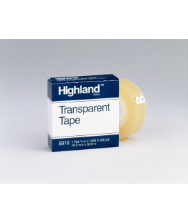 Highland™ Transparent Tape 5910, 3/4 in x 1296 in Boxed
